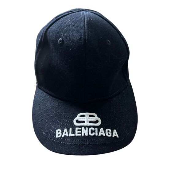Balenciaga Black Baseball Hat - Picture 1 of 9